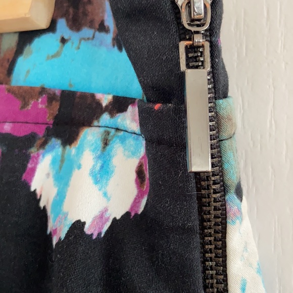 Mario Serrano Floral Pleated A-line Skirt - Picture 5 of 7